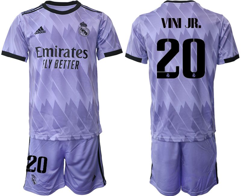 Men 2022-2023 Club Real Madrid away purple #20 Soccer Jersey->real madrid jersey->Soccer Club Jersey